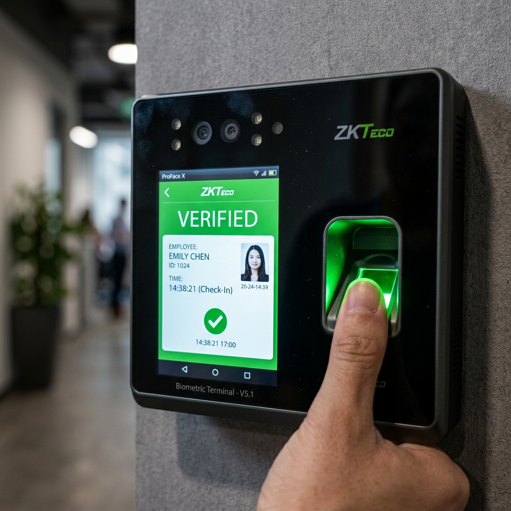 Biometric Attendance Machine Interface